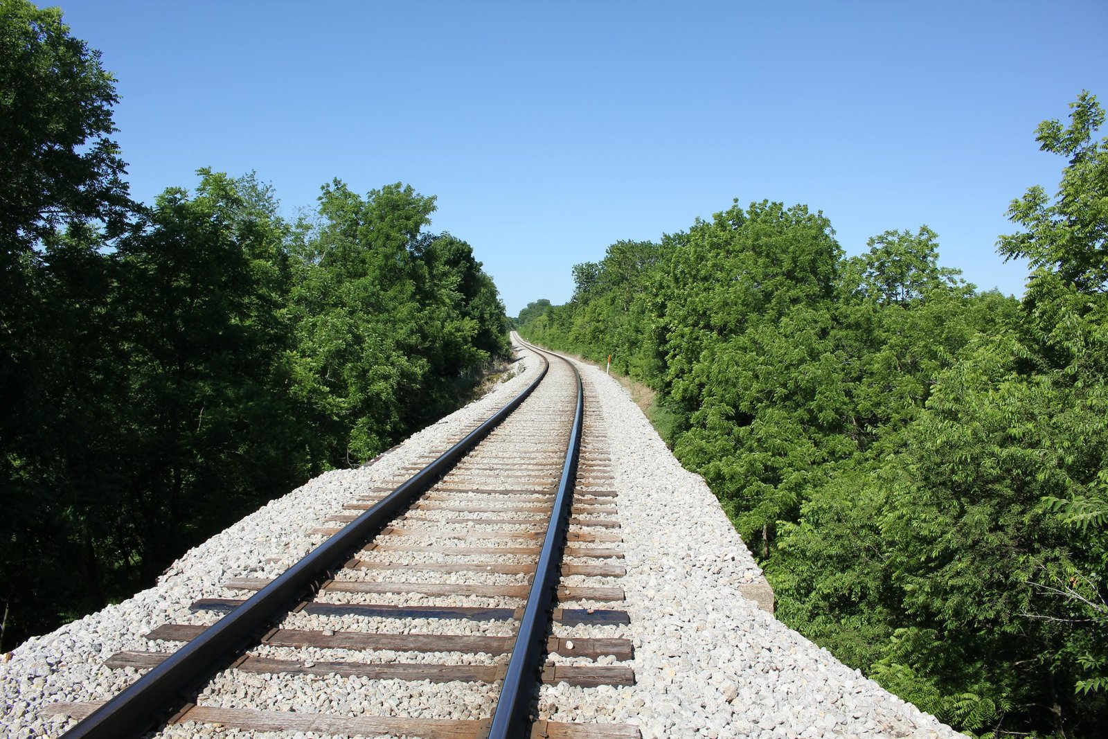 Looking west